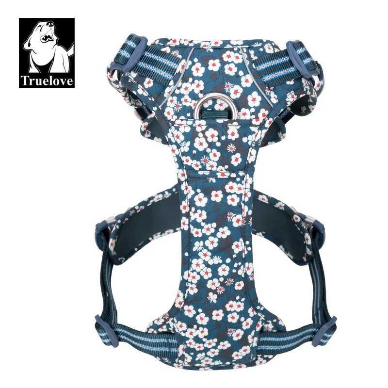 Truelovepet Dog Harness for Big Medium Small with Cotton Aluminum Alloy Floral Pattern Adjustable Vest J251129