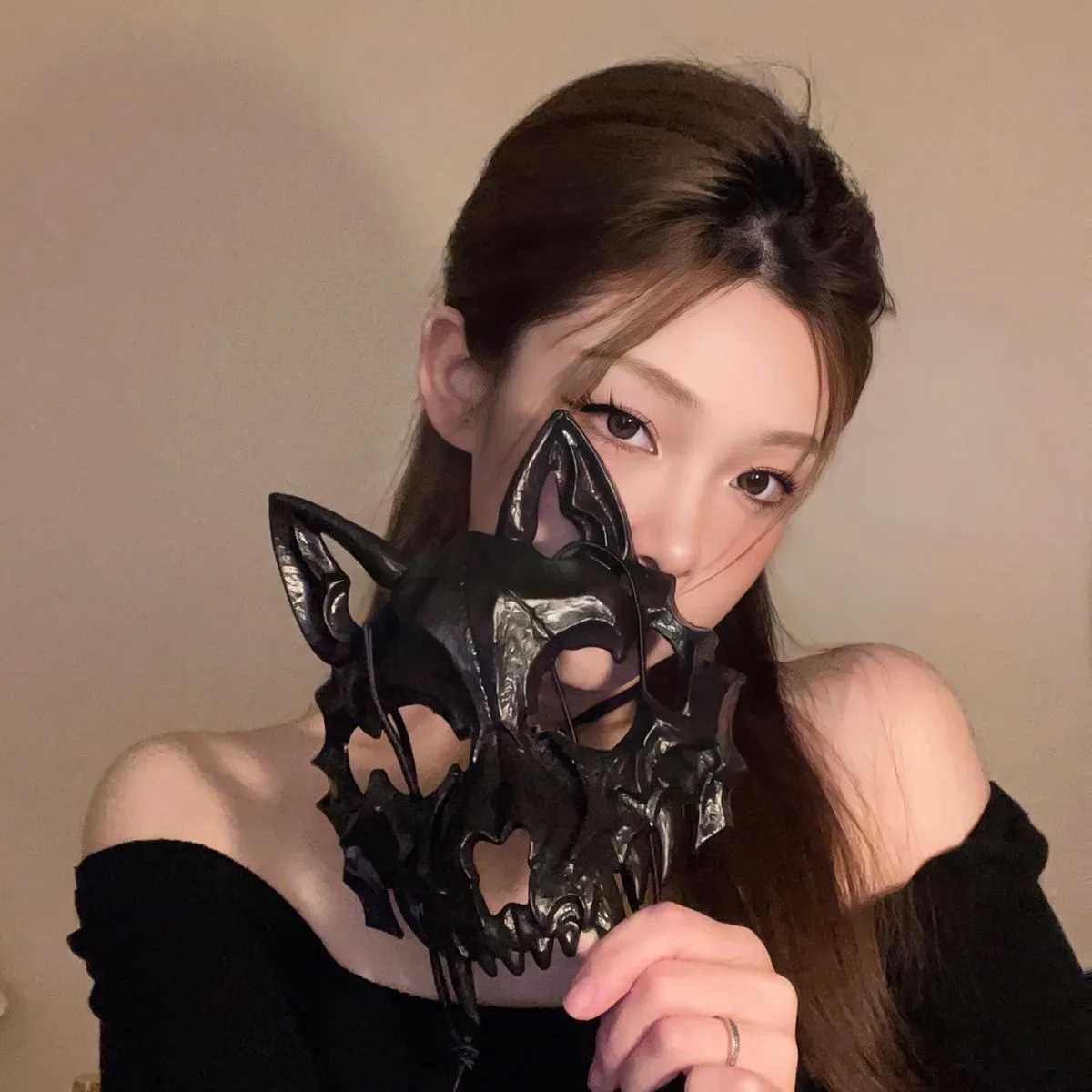 Popular ornaments neoGothic style Halloween secondary Yuan half face mask mens and womens fancy dress ball mask mesh maskW251029