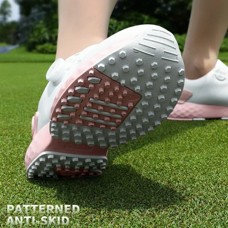 PGM Golf Shoes Woman Nail Waterproof Sneaker Nonslip Lightweight Knobs Comfortable Cushioned Spikeless Shoes XZ365 251023