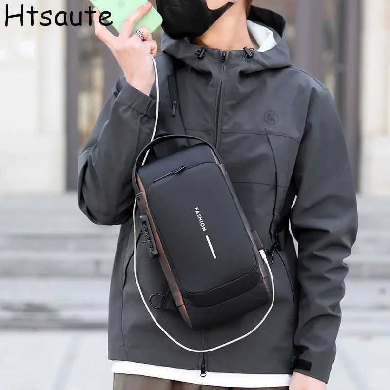 Multifunctional Password Lock Antitheft Chest Packs Mens Outdoor Running Travel Waist Bag Shoulder Crossbody Sports Funny Pack H251029