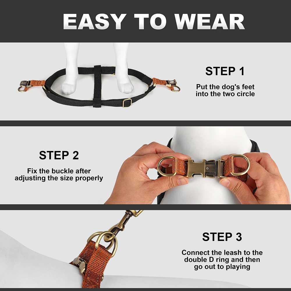 Custom Nylon Buckle Dog Harness Durable Pet Dog Harnesses Reflective Pet Walking Vest Adjustable for Small Medium Large Dogs Pug J251129