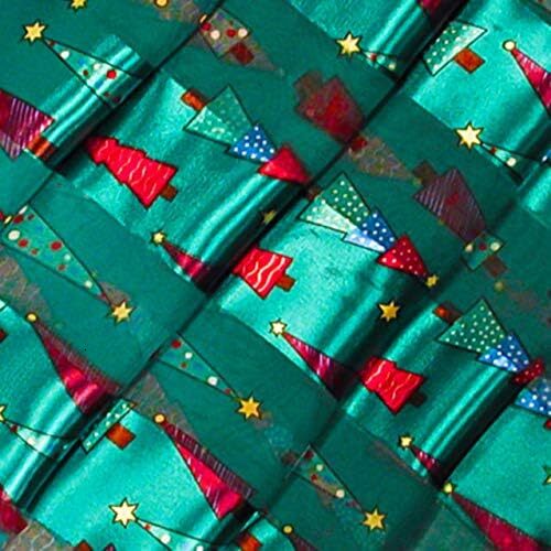 Custom Colorful Christmas Tree Holiday Scarves with Gift Box Option