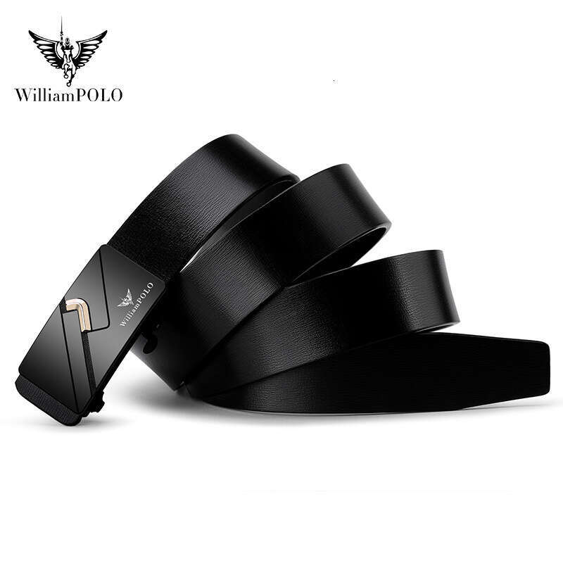 Waist Men's Cowhide Fashion Versatile Automatic Buckle Belt