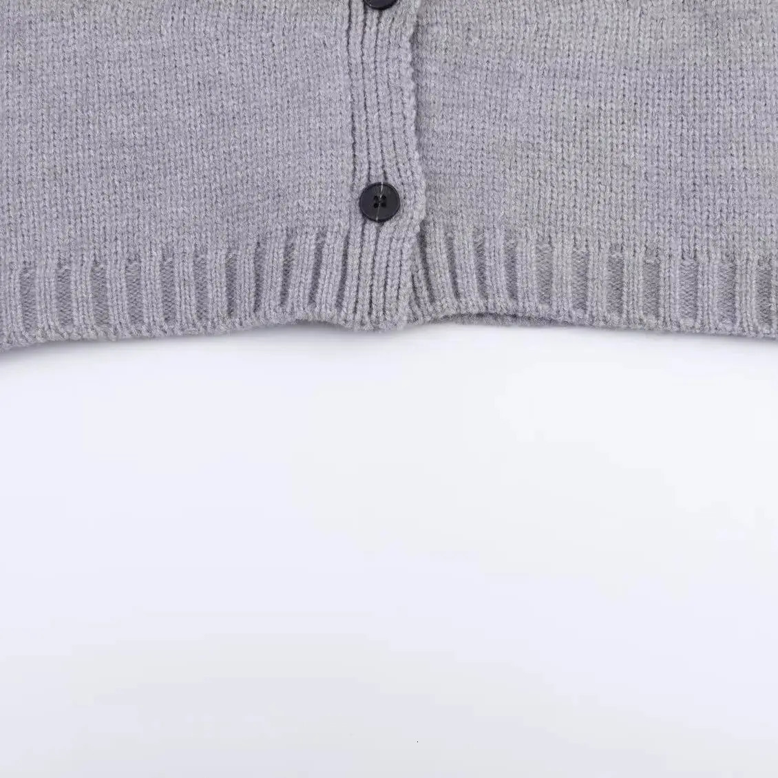 DiYiG Women Autumn Fashion Short Jacquard Knitted Cardigan Chic Round Neck Joker Button Jacket Outerwear Mujer 251028