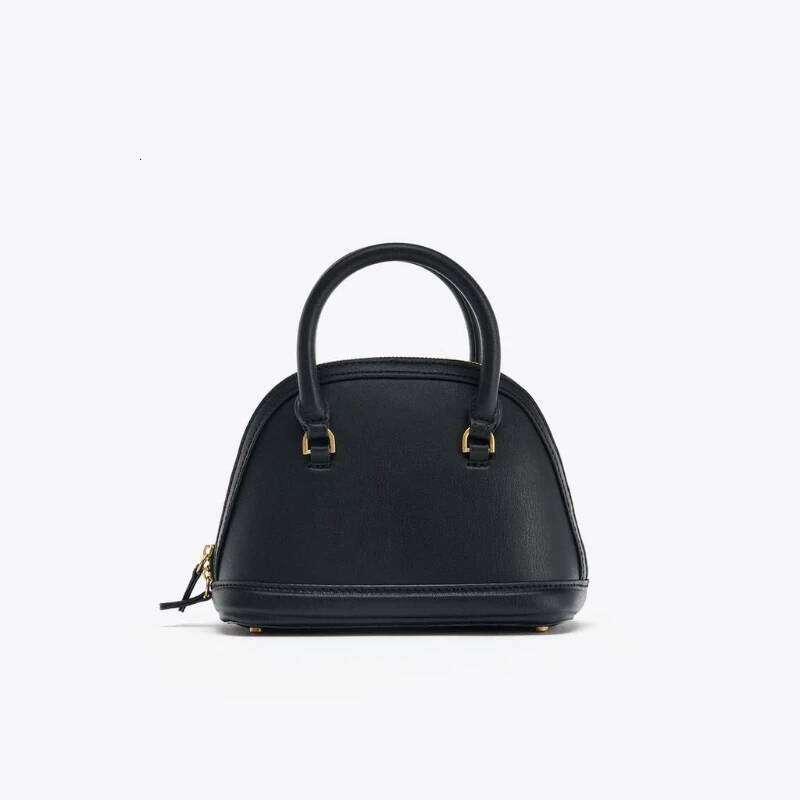 New Designer Mini Handbag, Women's SHELL CITY Bag, Spacious Crossbody For Ladies, Fashionable Shoulder Bag Black
