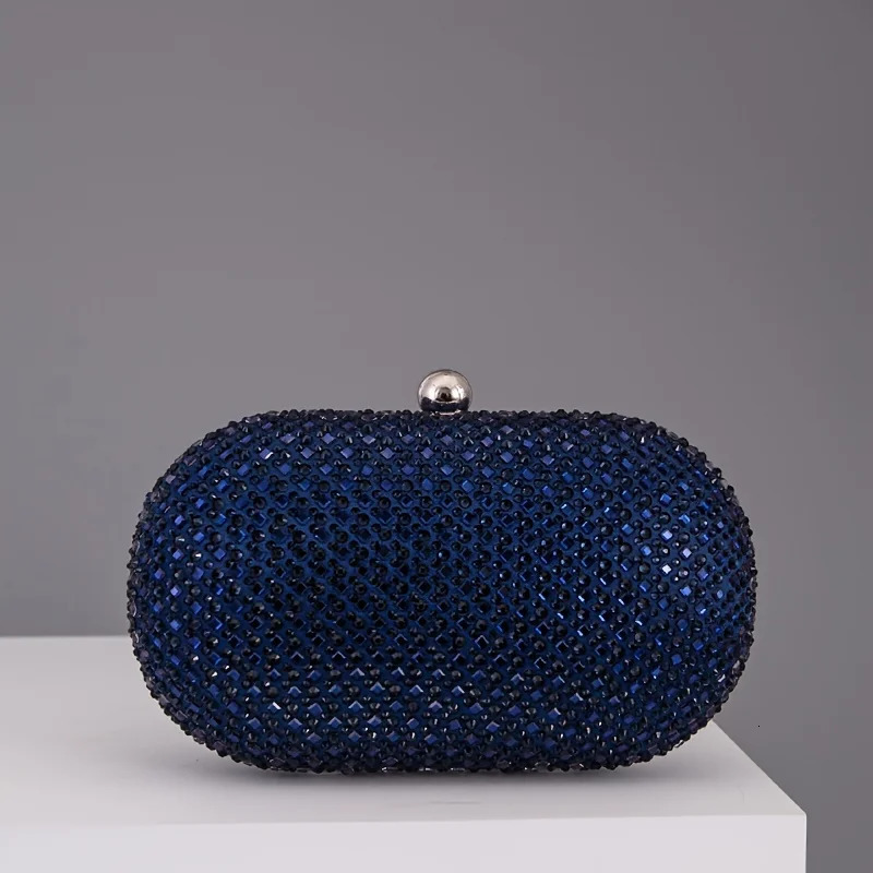 Elegant and Fashionable Diamond Oval Evening Bag Clutch Bag 251030