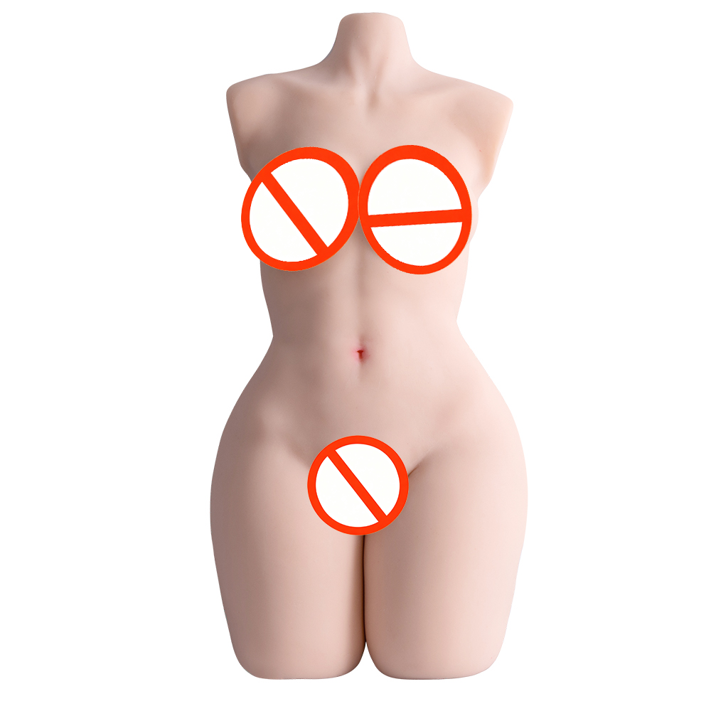 64lb 3 in 1 Torso Male Masturbator - Realistic Boobs, Vagina & Anal, Built-in Spine, Adult Sex Toy for Men