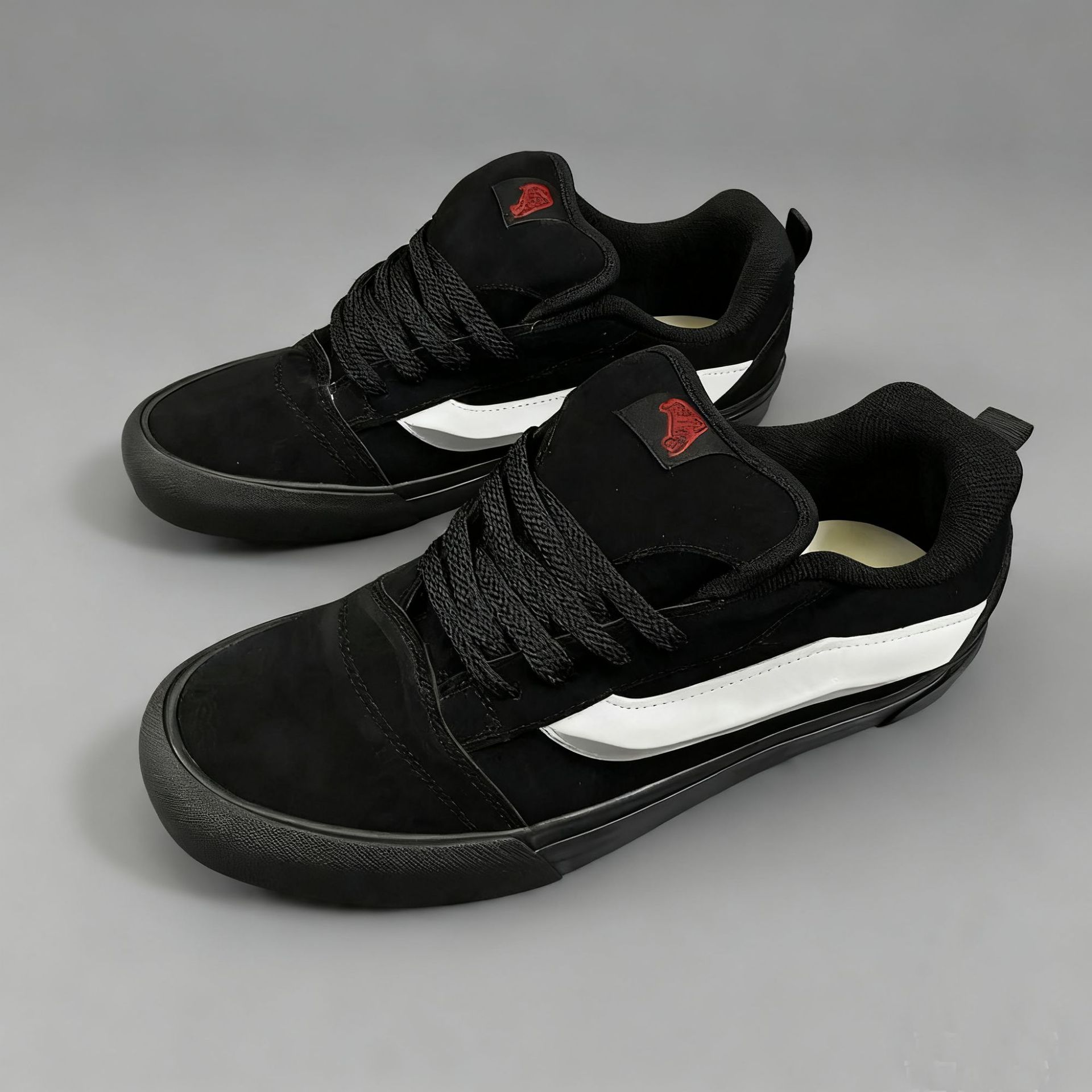 Black Samurai Academy Style Board Shoes Autumn New American Street Retro Fat Fat Bread Shoes Couple Shoes