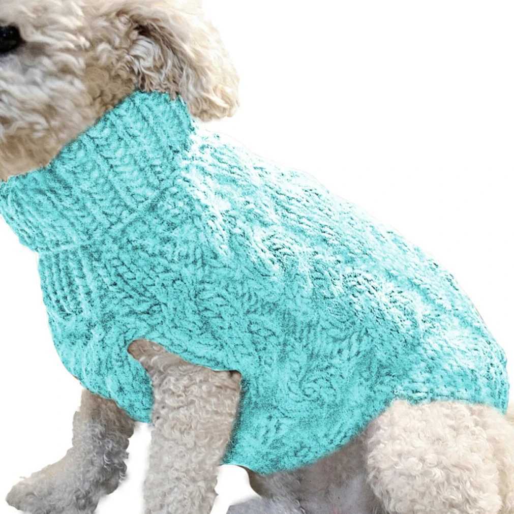 New Pet Small Pet Dog Clothes Sweater Fashion Autumn Winter Solid Fried Dough Twists Knitting Warm Comfort Clothing Wholesale C251030
