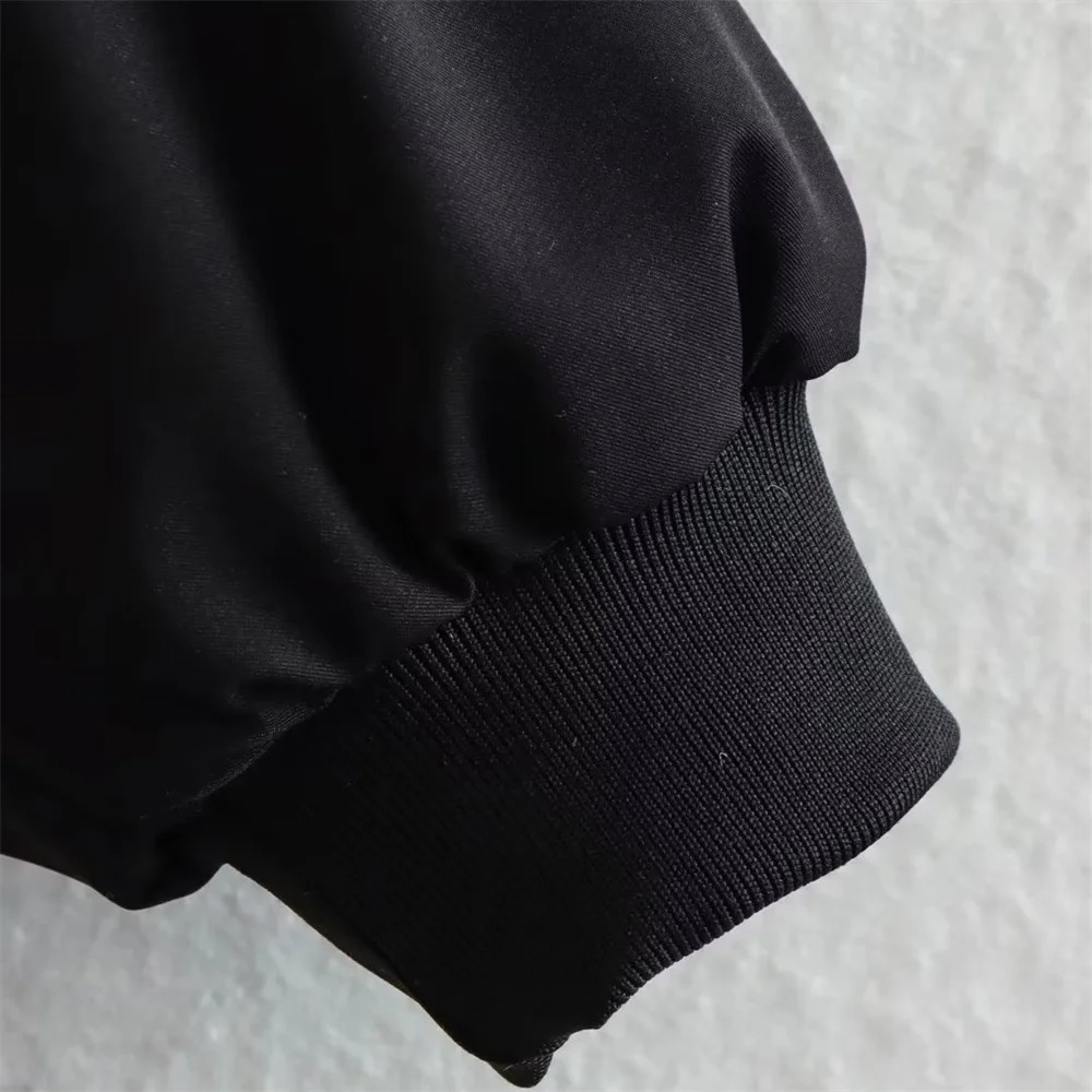 AutumnWinter Womens Casual Loose Fit Cotton Clipped Pilot Jacket Baseball Suit Long Sleeve Collar Coat 251029