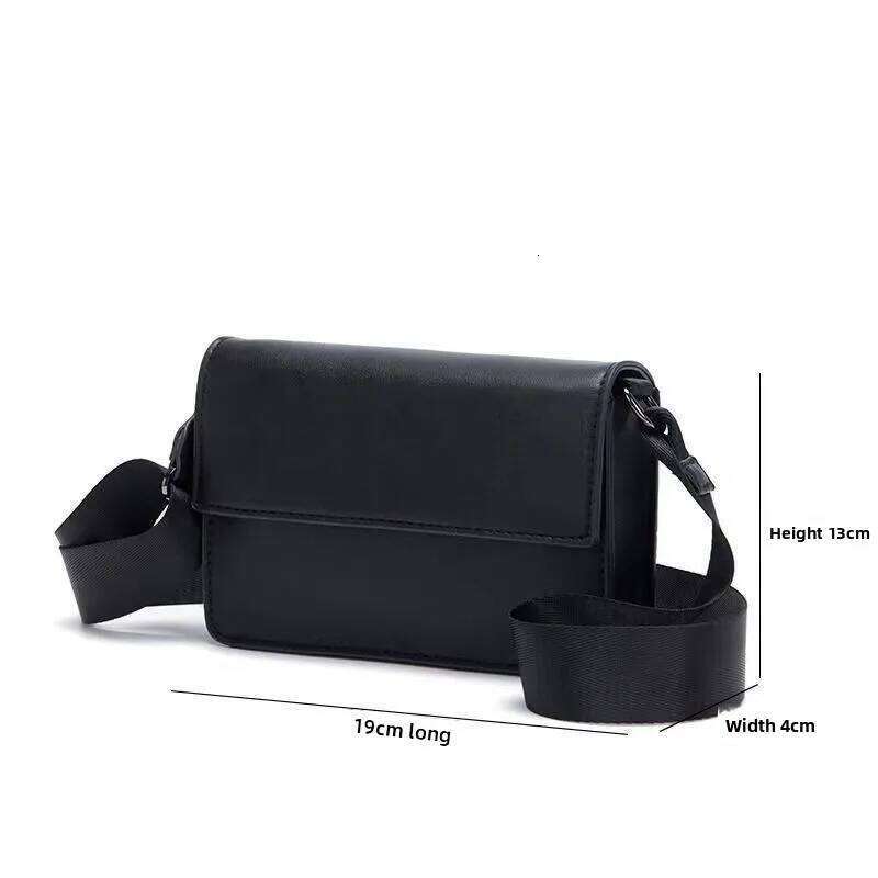 Shoulder Men's Casual Versatile Flip Cover Mailman Bag, Small Square Bag Crossbody Bags For Men Bags