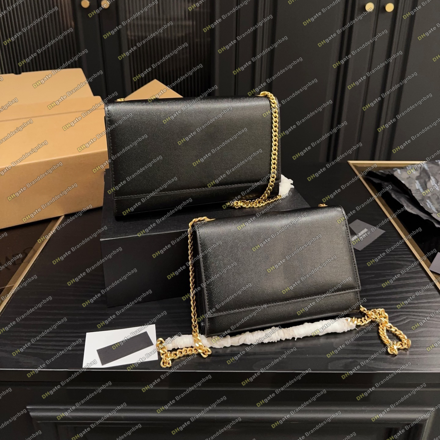 Top Designer Chain Bag Women Shoulder Bags Leather Crossbody Luxury Clutch Envelope Purse Handbag Wallet Cosmetic