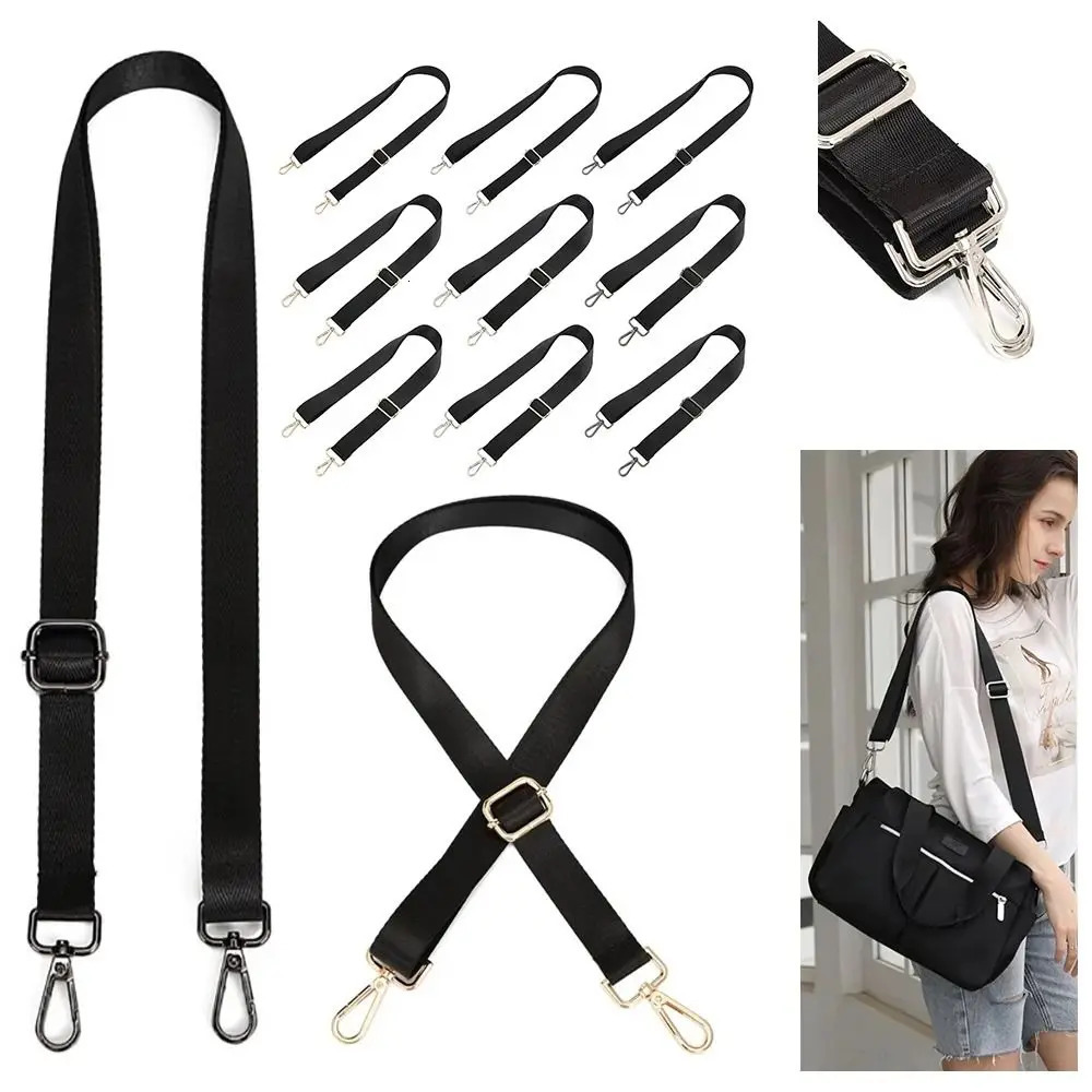 Fashion Black Nylon Shoulder Bag Strap Adjustable Replacement Detachable Belt for Women Men Messenger Bags Handle Handbag Belt 251030