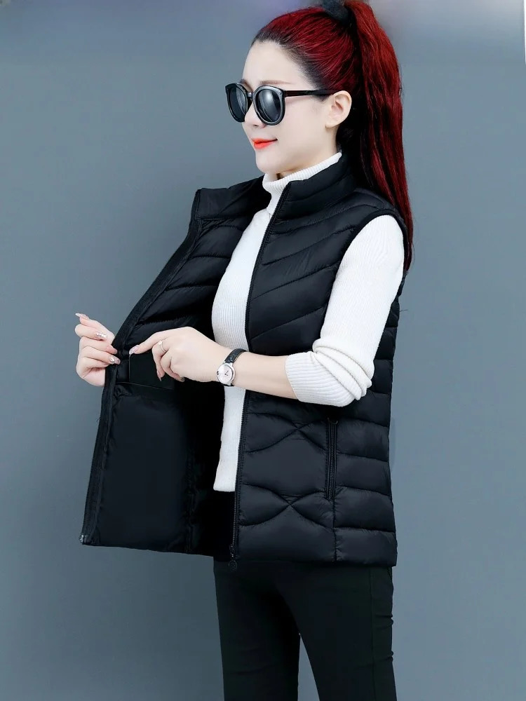 2025 Womens down Cotton Vest ort Thiened Winter Outerwear WarmthFriendly Slim Fit Coat Zipper ket Polyester Fiber 251024