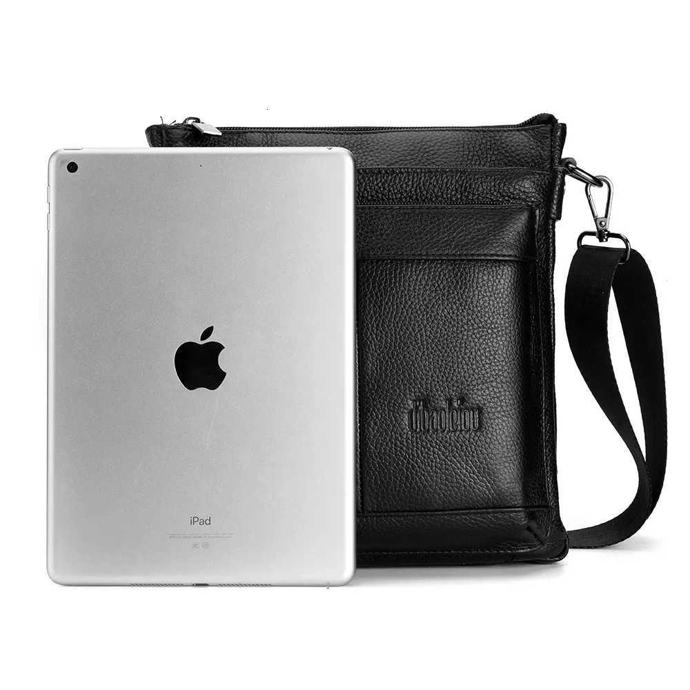 Mens Leather Messenger Bag Business Shoder Bag Small Crossbody Bag Mti Functi Messenger Bag Mens Travel Bag Y251011