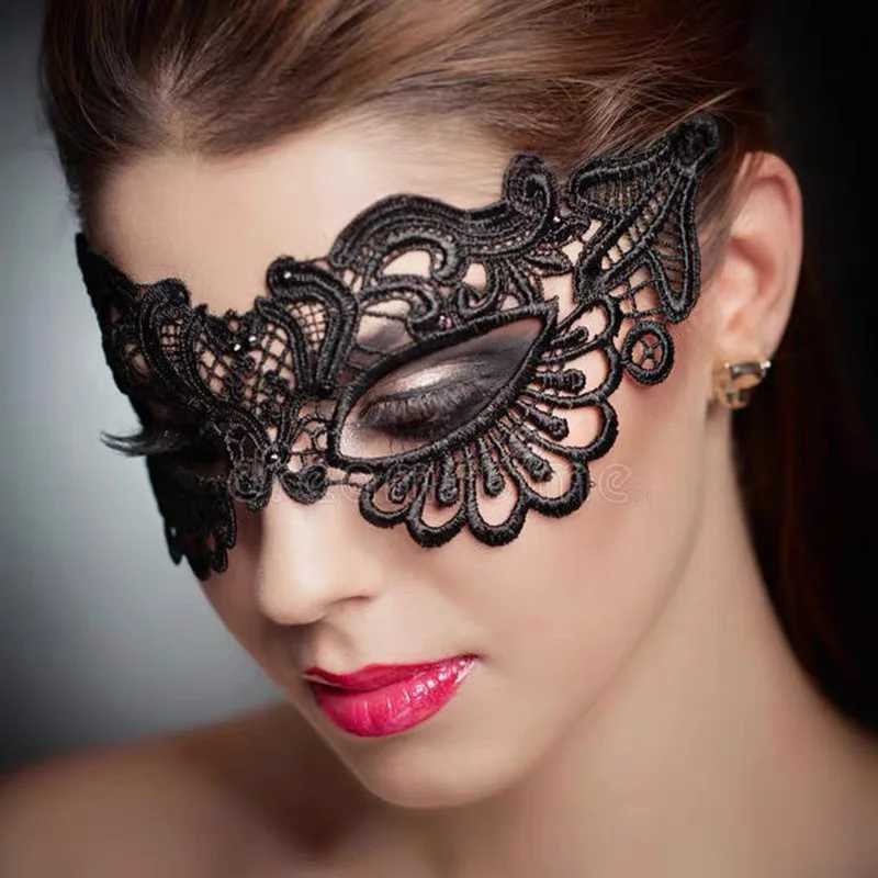 Fashion Princess Masquerade Lace Half Face Mask Jewelry Adult Eye Mask Female Party Prom Props PerformanceW251029