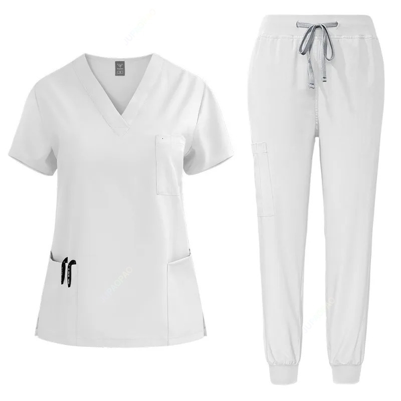 Nurse Uniform Woman Hospital Doctor Mens Sweatshirt Nursing Pants Unisex Workshop Uniforms Beauty SPA Work Clothes 251029