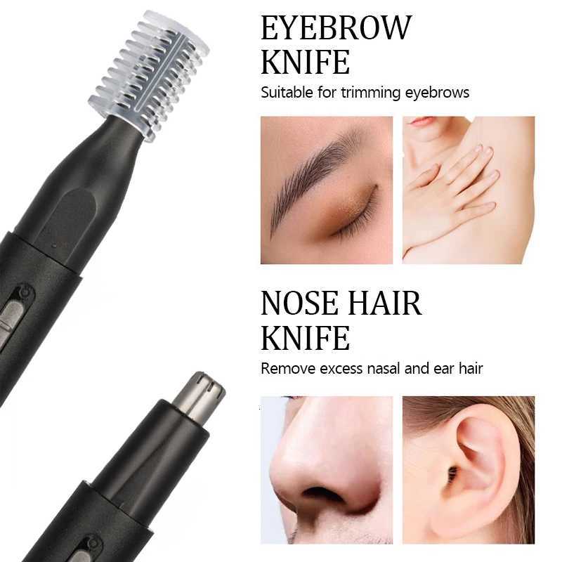 Electric Hair Trimmer for Nose Men Painless Rechargeable Sideburns Eyebrows Beard 3 in 1 Hair Clipper Shaver M251030