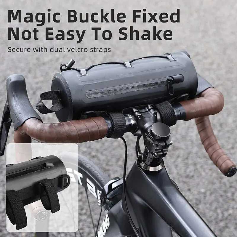 WEST BIKING Bicycle Handlebar Bag 2L Multifunctional Waterproof Bike Front Bag Cycling Handbag Shoulder Bag Bike Accessories H251029