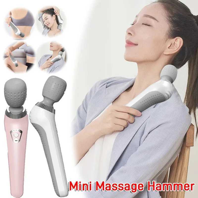 Deep Tissue Massage Gun USB Rechargeable Portable Full Body Muscle Massage 5speed Adjustable Fascia Gun Pink and Black J251030