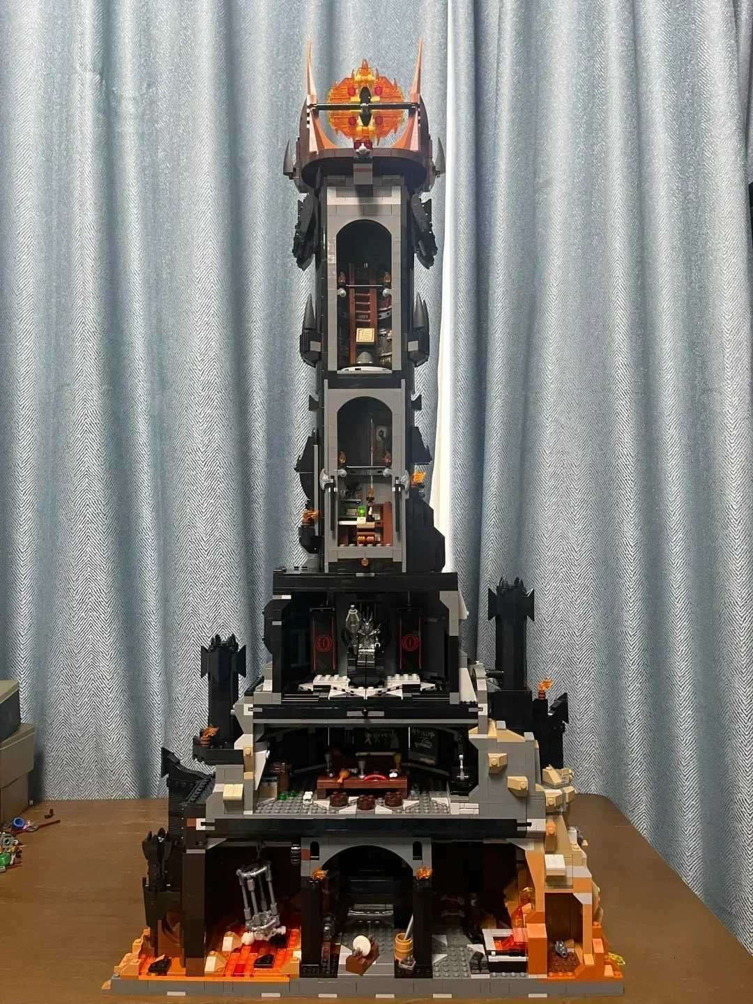 2 pe Creative The Lord of the Rings BaradDr Sauron Dark Tower Building Blocks Assemble Bricks Toys Gift For Adult KidsXJ251030