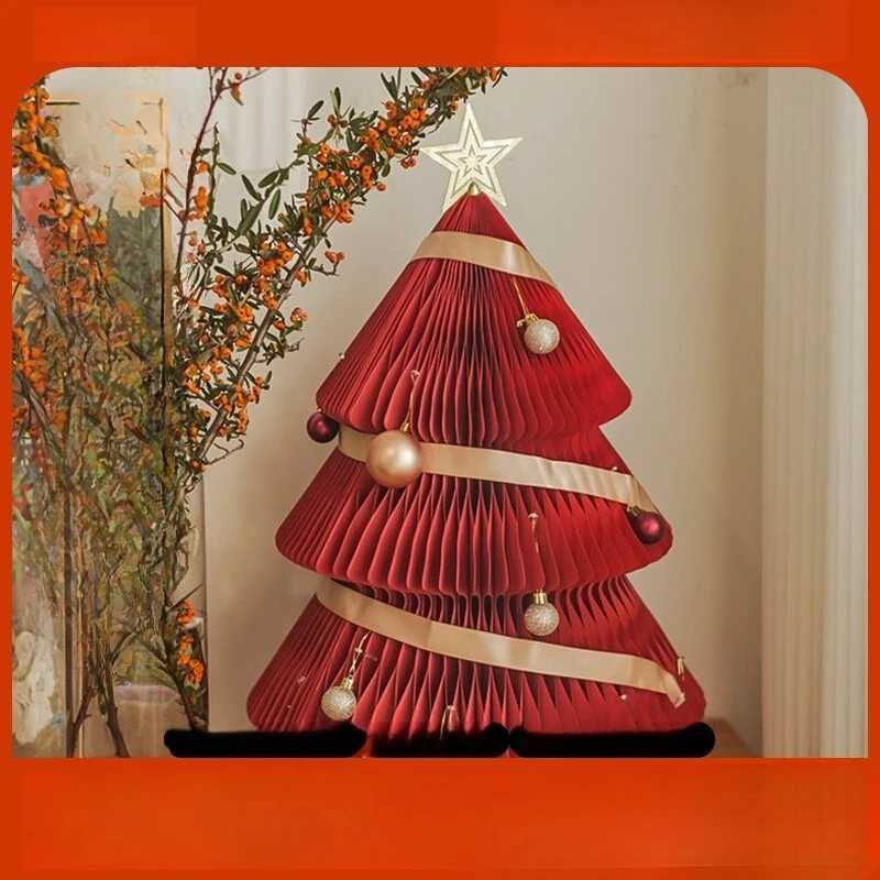 Mini Christmas Tree Set for Home Decor Small Ornament Creative Holiday Tree for Window Display C251030