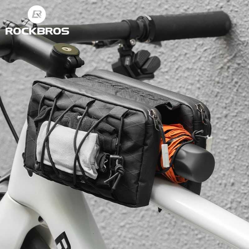 ROCKBROS Bike Bag Top Tube Bag Floating Installation Method Cycling Saddlebags Bicycle Pannier Bag Large Capacity Equipment H251029