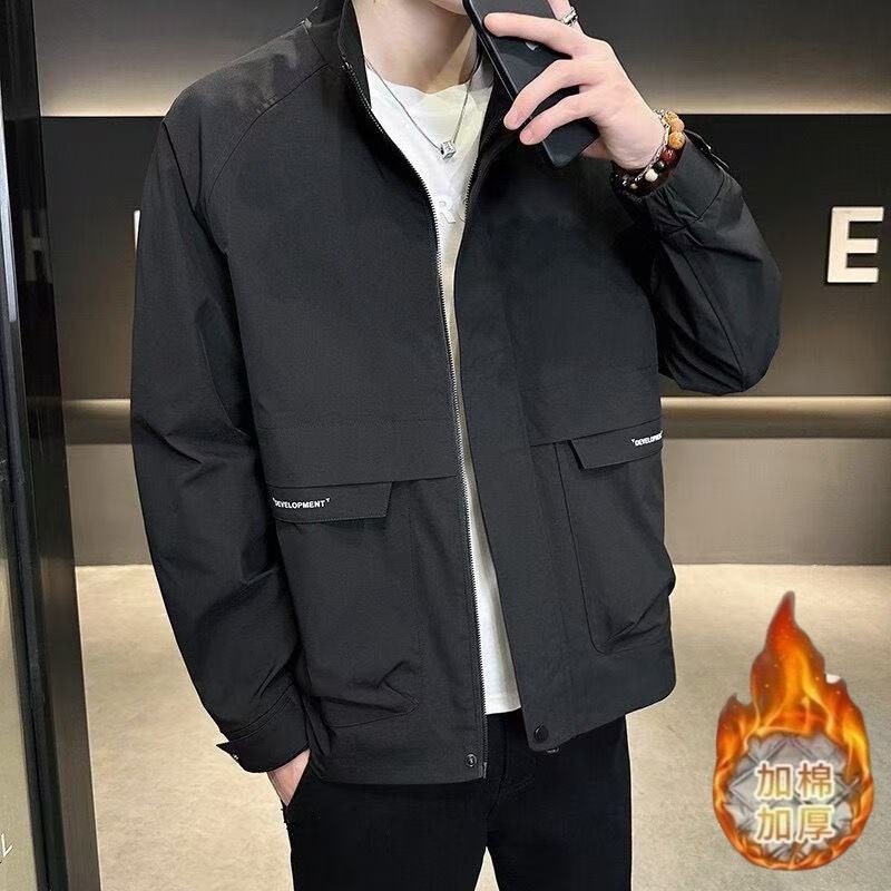 Men's Designer Coat Spring And Autumn Jacket 2025 Trendy Stand Collar Casual Versatile Jacket New Simple Stylish Men's Jacket