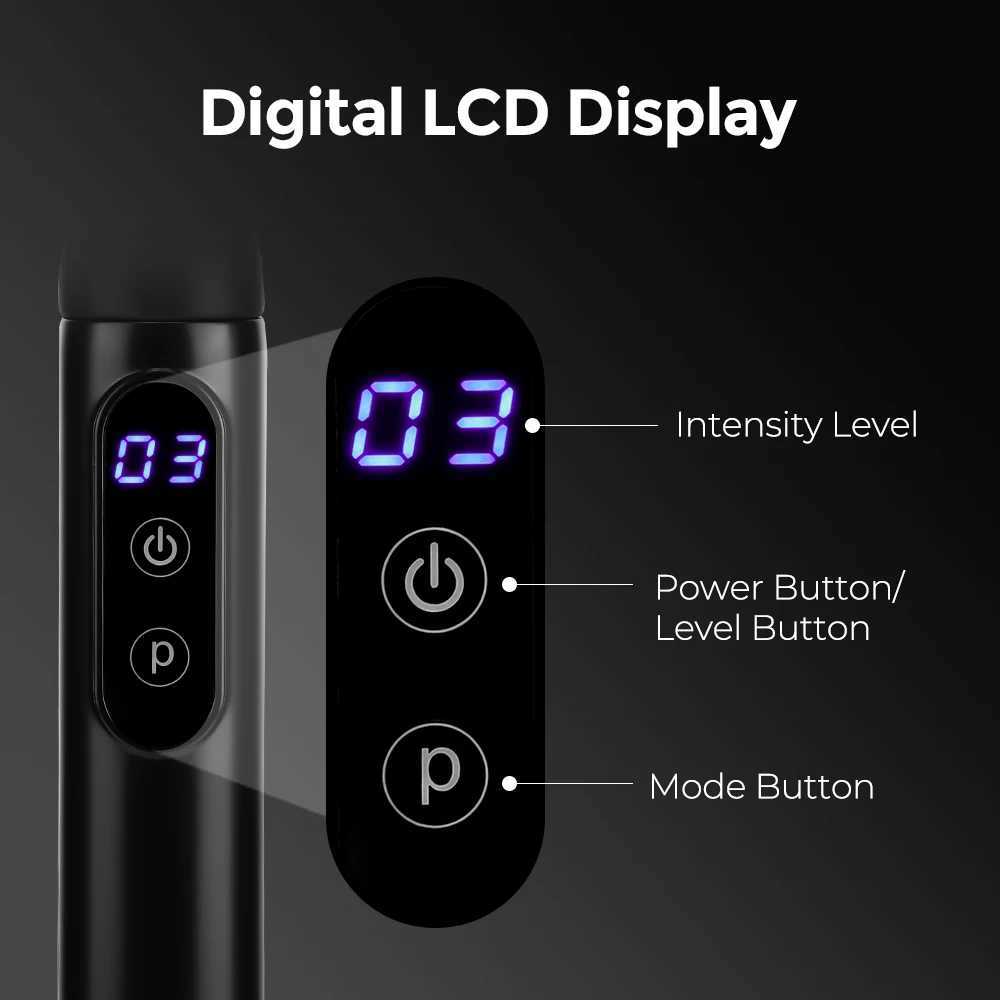 Electric Fascia Gun With Extended Handle Portable Massage Gun UShaped Massage Hammer Shoulder Neck Back Massager Muscle Relax J251030