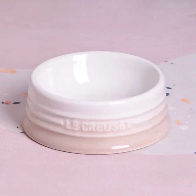 Ceramic colored cat bowl Pet bowl Cat bowl High foot protection Large diameter Large size cannot be turned over J251113