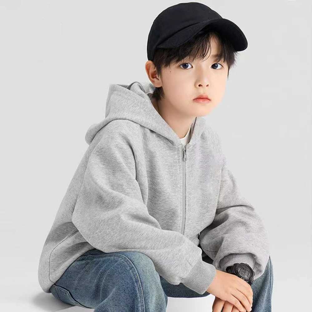 Fashion Zipper tops Children Boys Hoodies Girls red Hoodie Shirt Childrens Solid Color Hoodie cardigan Coat black pink AutumnT251030