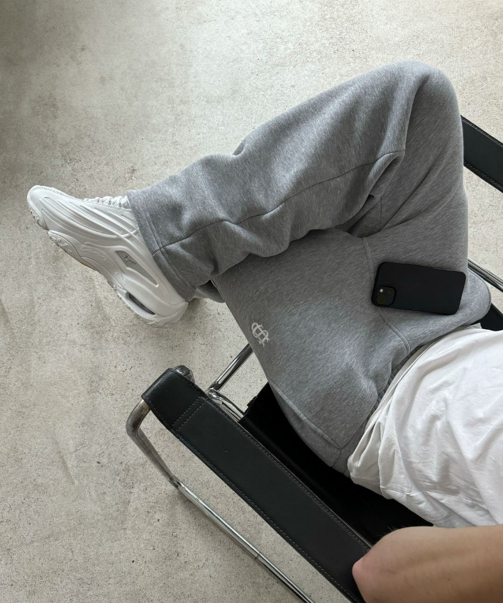 S-Print Embroidery Design Couples Set with Trendy Wide Leg Trousers & Matching Tops