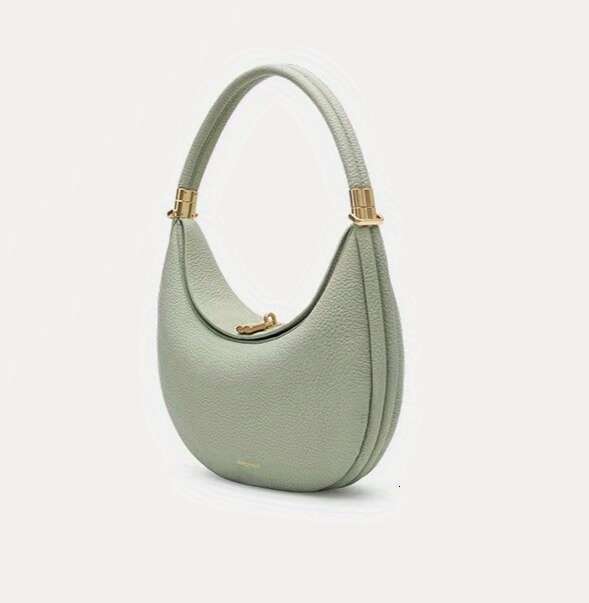 Medium Layered Crescent Elegant Golden-Tone Hardware Snap Closure, Light Multi Brown Brown 2025