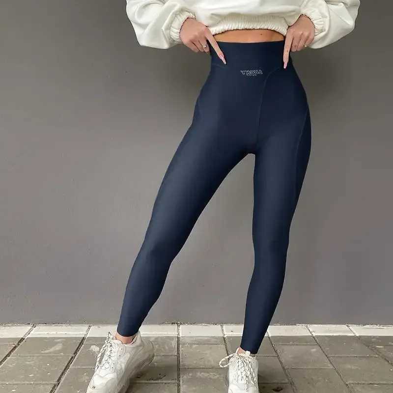 2025 New Spring And summer Highwaisted Tight Shark Pants Womens Fashion Sport Casual Trousers Knitted Ladies women pants J251030