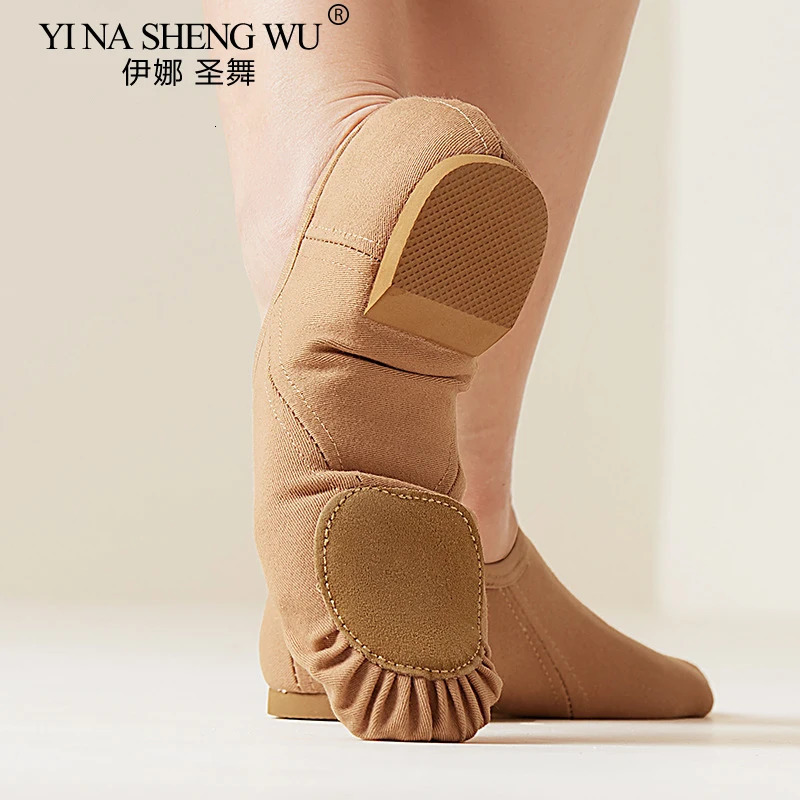 Jazz Shoes Womens Ballet Dance Shoes Elastic Fabric Soft Soled Indoor Training Shoes Adult Classical Dance Yoga Practice Shoes 251023