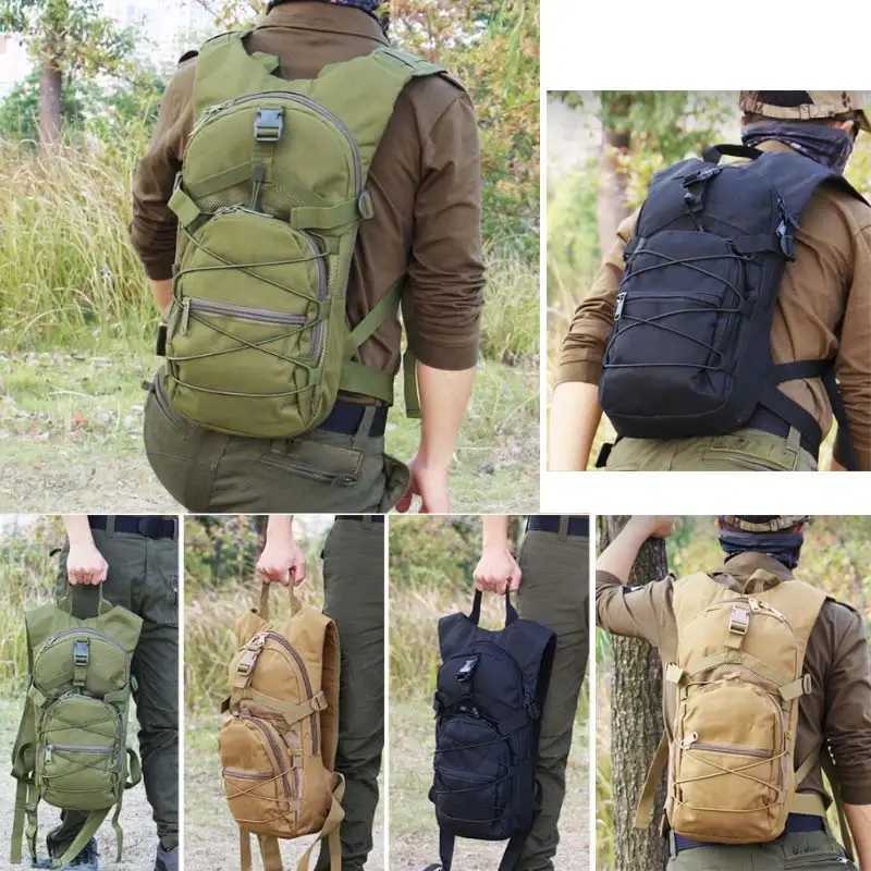 15L Molle Tactical Backpack Bicycle Backpacks Outdoor Sports Cycling Hydration Climbing Hiking Camping Hiking Fishing Bike Bag H251029