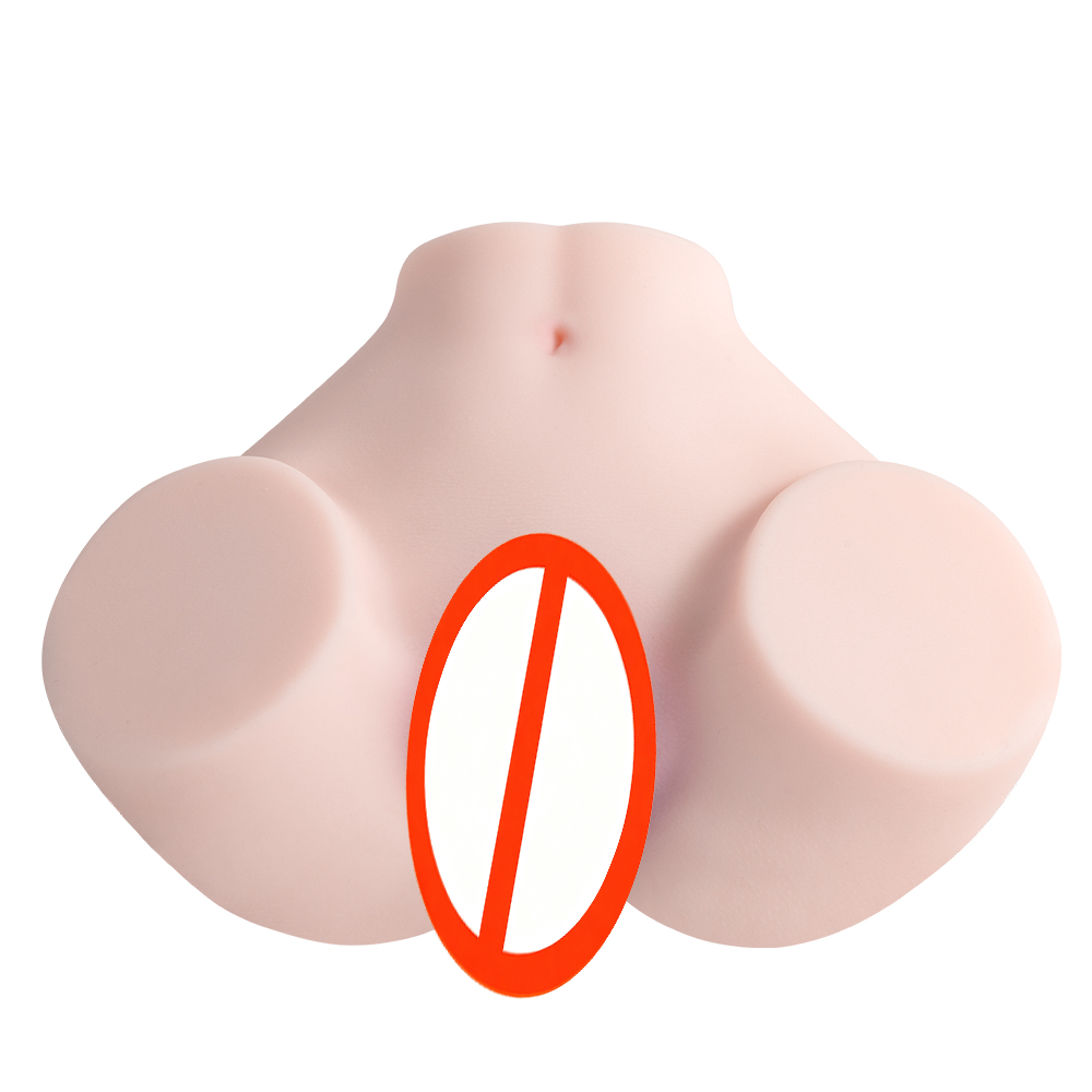 Pocket Pussy Male Masturbator - 3D Lifelike Soft Butt, Vagina & Anal Channels, Realistic Stroker, Men's Adult Sex Toy (Skin Color)