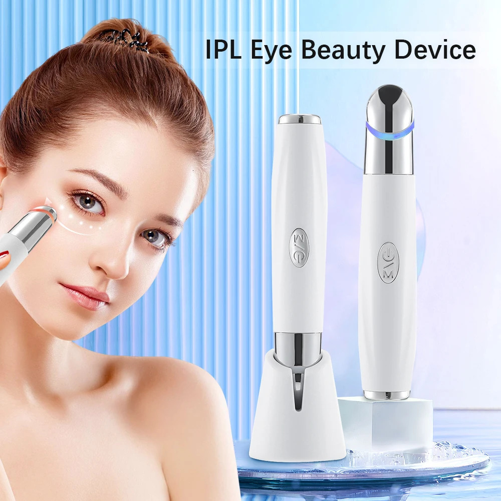 IPL Vibration Eye Massager Anti Dark Circle Blue Light Anti Wrinkle Eye Massage Pen Compress Eye Beauty Care Device 251027