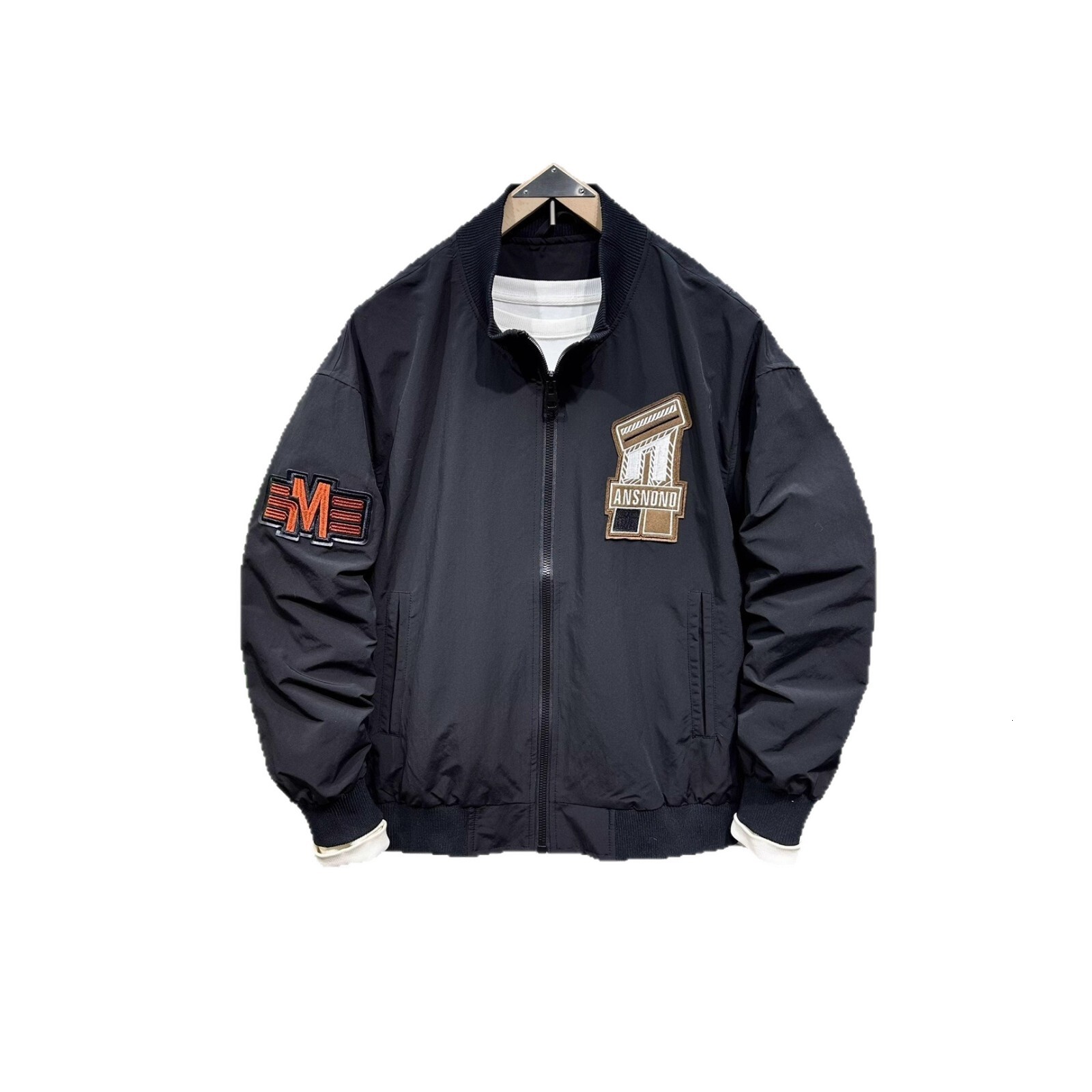 Trendy American Style Letter Embroidered Baseball Jacket for Men Spring and Designer coat Autumn New Style Cool and Versatile Flight Jacket