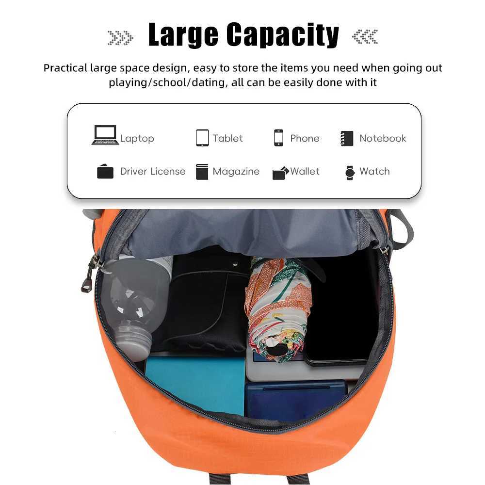 Outdoors Hiking Backpack 20L Waterproof Camping Backpack for Men and Women Lightweight Foldable Sport Daypack Travel Climbing H251029