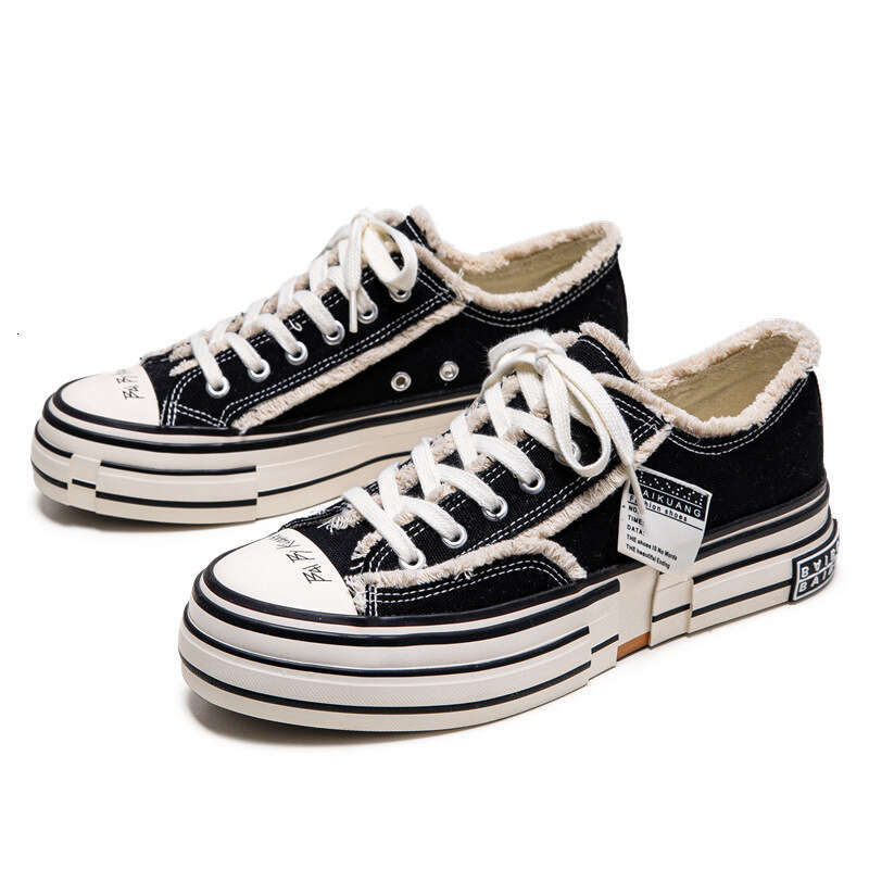 Niche Trend 2025 Beggar Canvas Couple Height Increasing Casual Shoes Autumn Thick Sole Sneakers Men