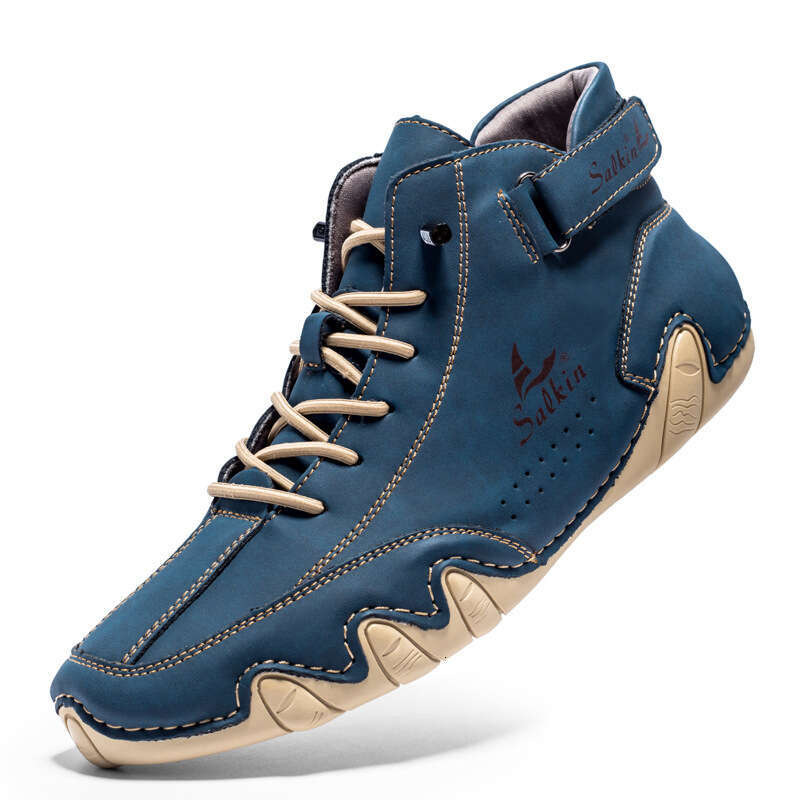 Octopus High-top Martin Autumn Winter Warm Men's Casual Ankle Boots American Sailboat Shoes