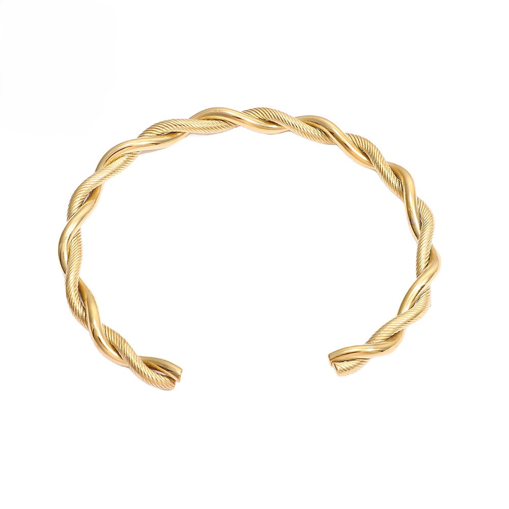 TaiYang New Double-Wrap Heart Knot Bracelet, Adjustable Open Cuff in Rose Gold Plated Copper for Unisex Wear For Women