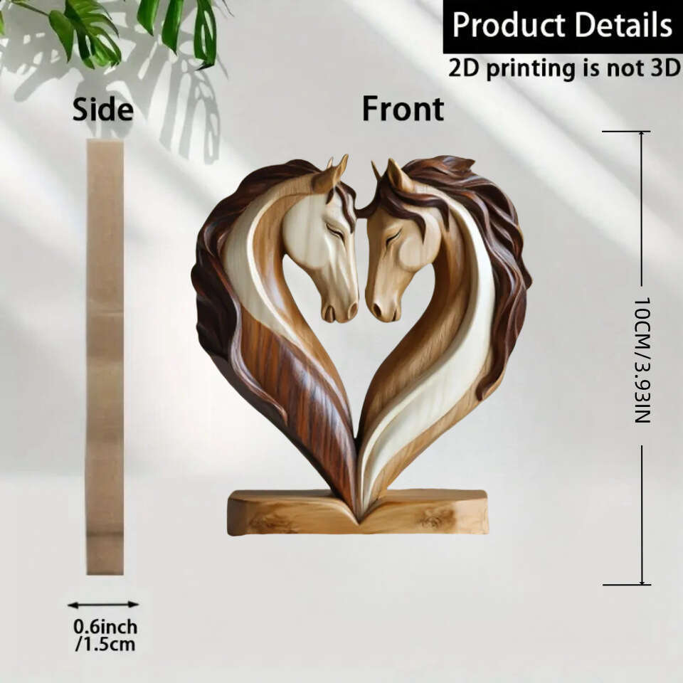 2D Flat Wooden Ornament Decoration for Desktop Entryway Home Decor 7