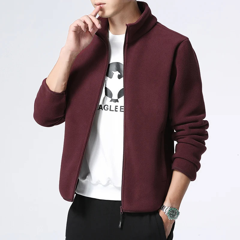 winter warm mens wool jacket stand collar letter embroidered coat Outdoor large size 251029