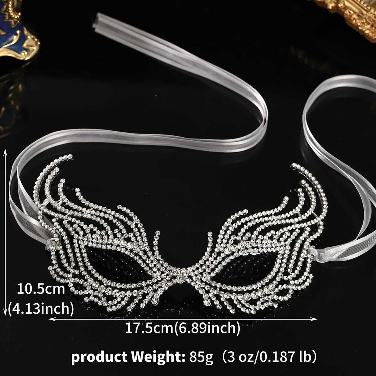 Forest Fairy Split Diamond Mask Halloween Party Womens Fox Mask Luxury Handcrafted Jewelry Accessories As GiftsW251029