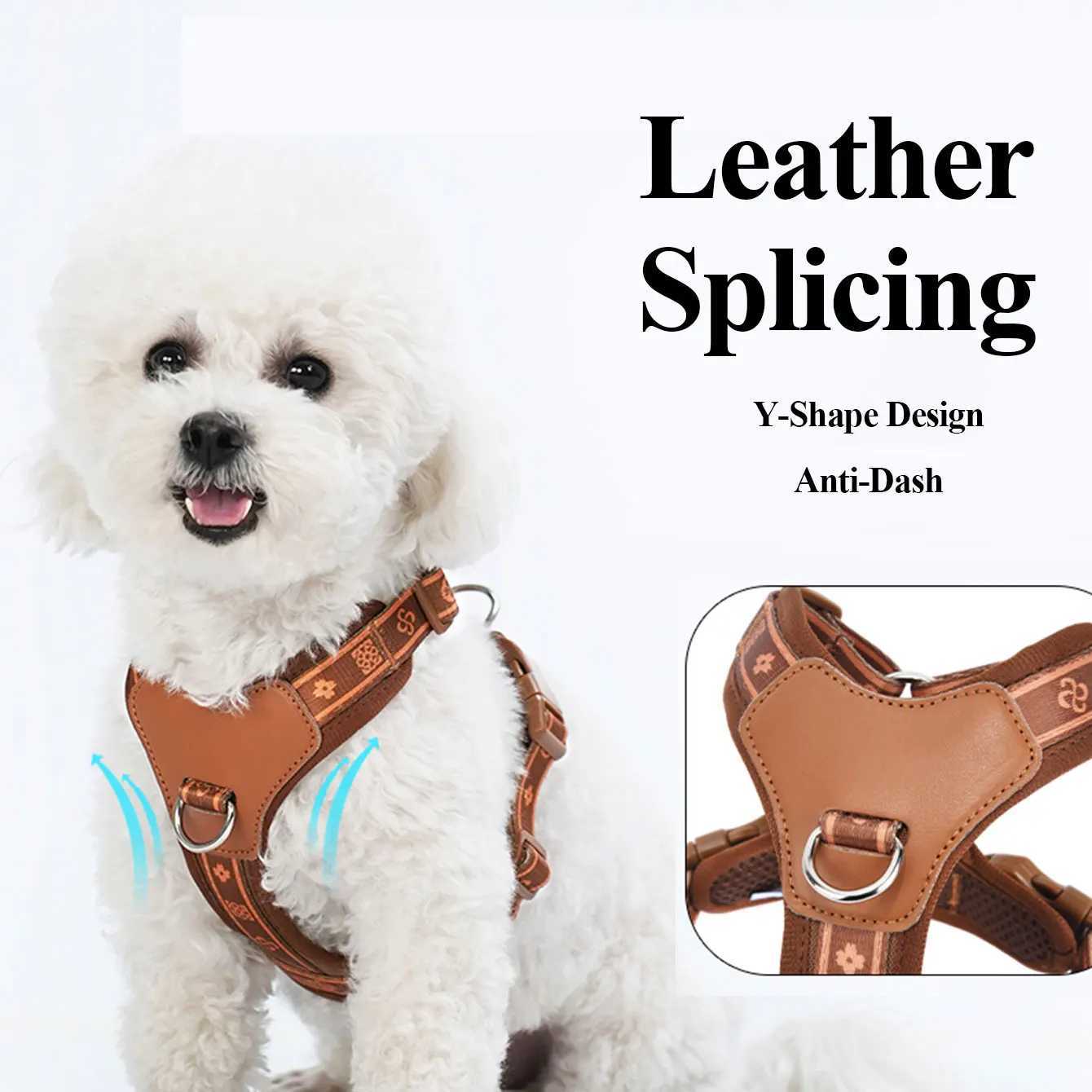 HP5211Classics Pet Dog Harness Adjust with Durable Webbing AntiDeformation Alloy Ring 4 Points Adjustable J251129