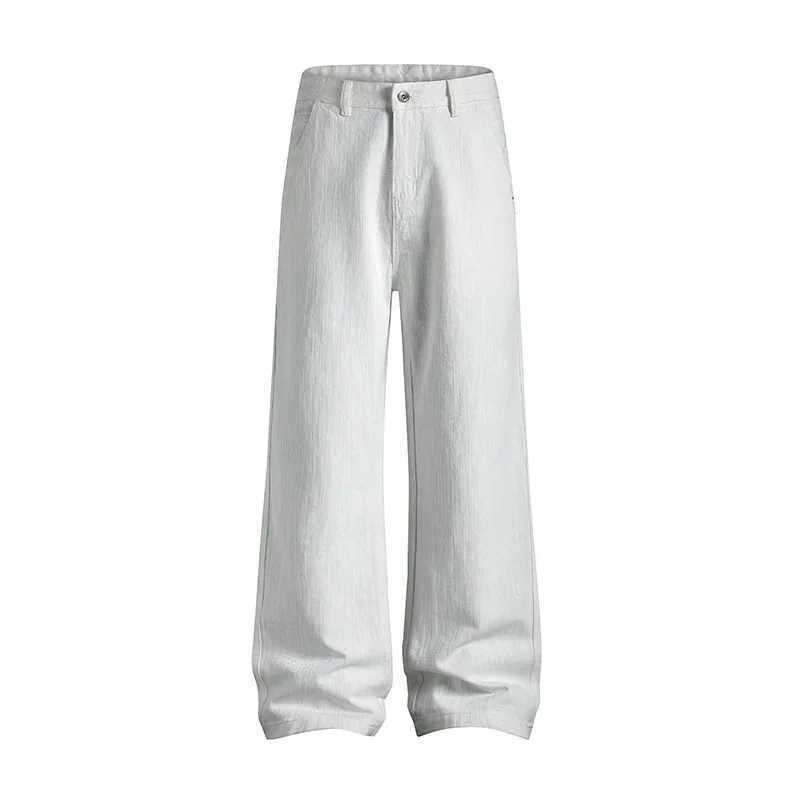 Good Quality Mens Casual Pants Summer Fashion Solid Color Textured Simple Basic Straight Trouser Vibe Style Vintage Streetwear J251030