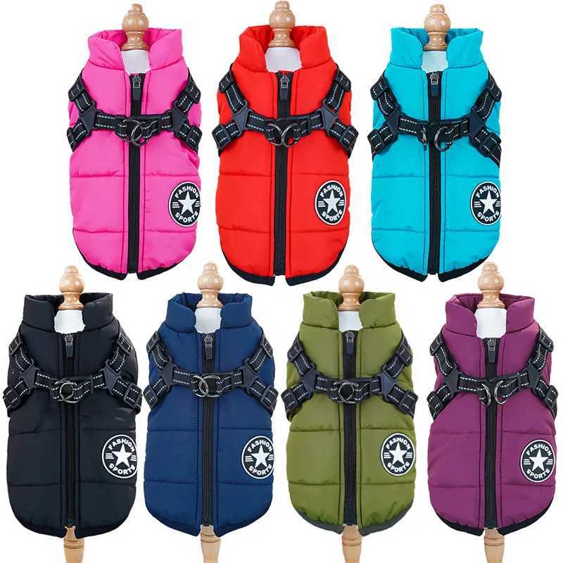 designer Pet clothes crossborder waterproof thick warm dog cat cotton coat winter chest back cotton vest supplies wholesale C251030