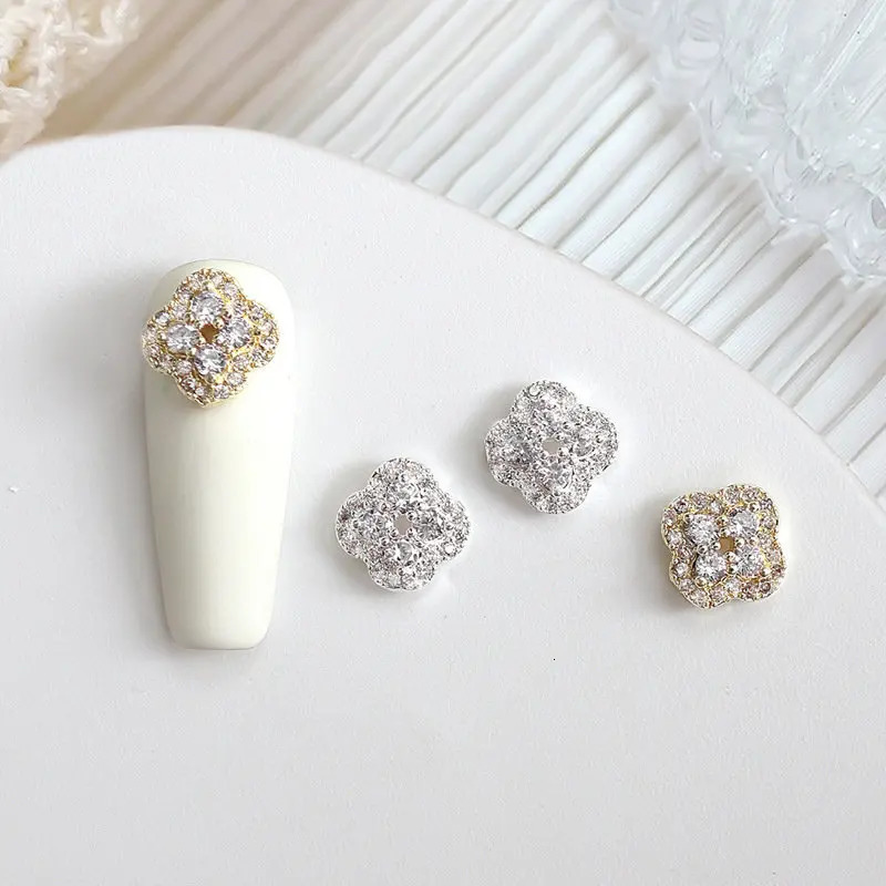 10pcs Kawaii Colorful Flower Zircon Crystals Rhinestones Nail Art Parts Jewelry Decorations Nails Accessories Charms Supplies 251027